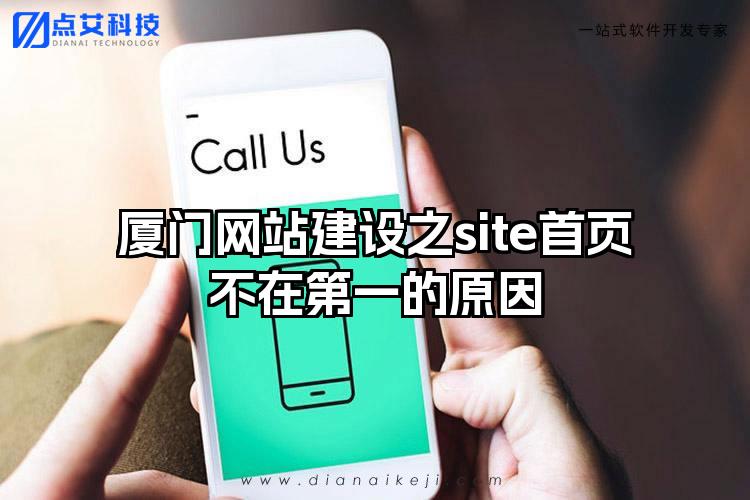 厦门网站建设之site首页不在第一的原因